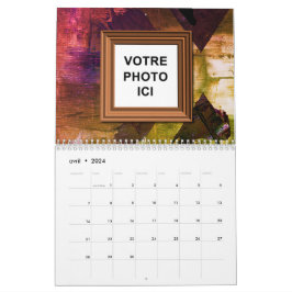 Canadá 2025 Calendário Francês Inserir Foto