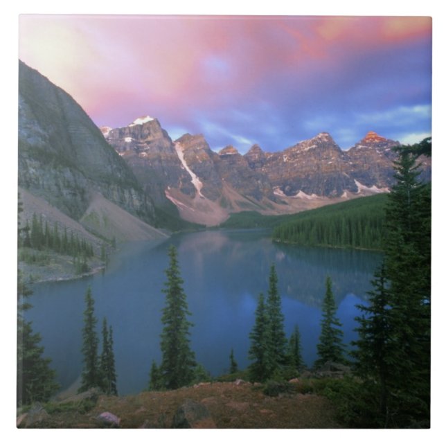 Canadá, Alberta, Lago Moraine ao Amanhecer, Banff (Frente)