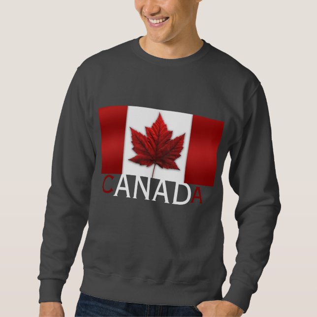 Canadá Bandeira Camisa Canadá Souvenir Sweirts (Frente)