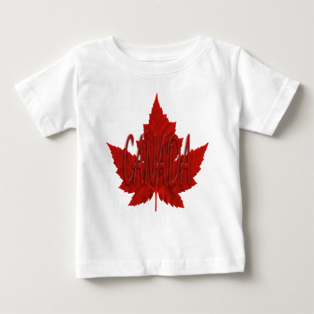 Canadá Bebê Camisa Canadá Souvenir Bebês Camisas (Frente)