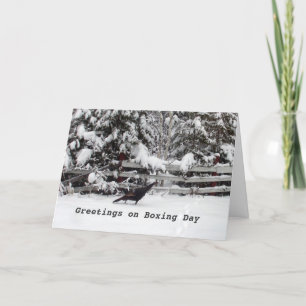 Canadá Boxing Day Saudação Cartão Turquia