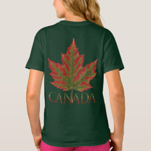 Canadá Camisa Kid's Autumn Canada Maple Leaf Shir