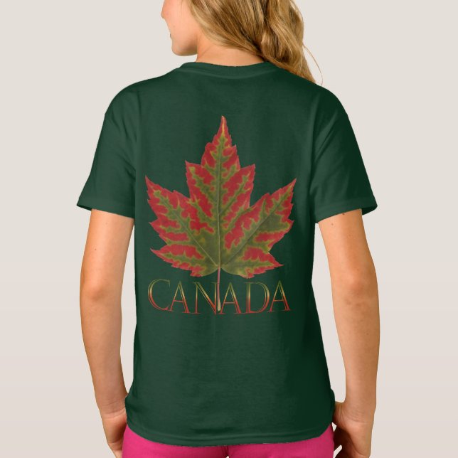 Canadá Camisa Kid's Autumn Canada Maple Leaf Shirt (Verso)