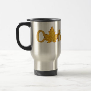 Canadá Caneca de viagem Canadá Mapear Taça Leaf