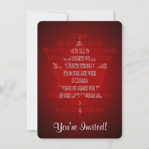 Canadá Convites Cartões RSVP Personalizados do C