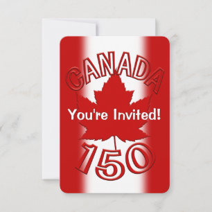Canadá Convites Cartões RSVP Personalizados do Can