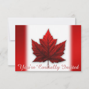 Canadá Convites Cartões RSVP Personalizados do Can