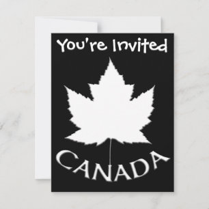 Canadá Convites Cartões RSVP Personalizados do Can