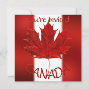 Canadá Convites Mapeamento Personalizado RSVP de C
