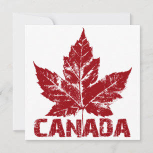 Canadá Convites personalizados RSVP da CAanda Leg