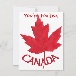 Canadá Convites Personalizados RSVP de Sinalizado