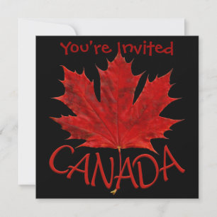 Canadá Convites Personalizados RSVP de Sinalizador