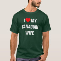 Canadá: Eu adoro minha camiseta canadense de espos