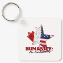 Canadá EUA Unity Humanity Chaveiro