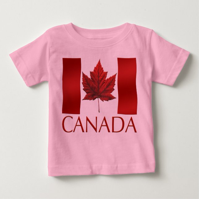 Canadá Flag Toddler T-shirt Canada Baby Camiseta (Frente)