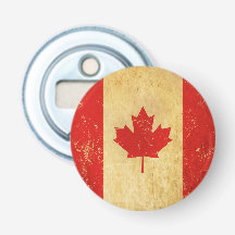 Canadá Flag Vintage Design Bottle Opener