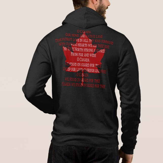Canadá Hino Hoodie Souvenir Canadá Camisas Present (Verso)