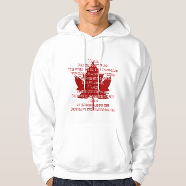 Canadá Hino Hoodie Souvenir Canadá Camisas Present (Frente)