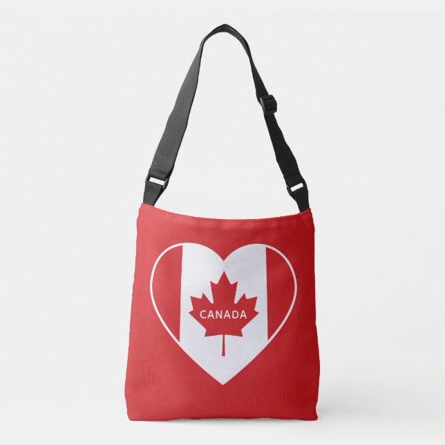 Canada Love bolsas de texto personalizado (Frente)