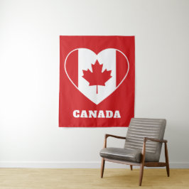 Canada Love custom text tapeçaria