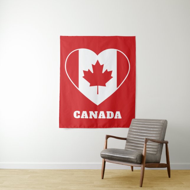 Canada Love custom text tapeçaria (In Situ)