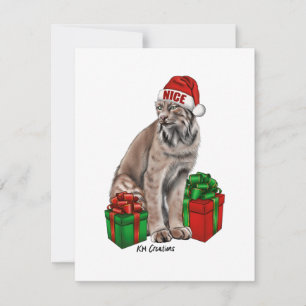 Canadá lynx - cartão de férias