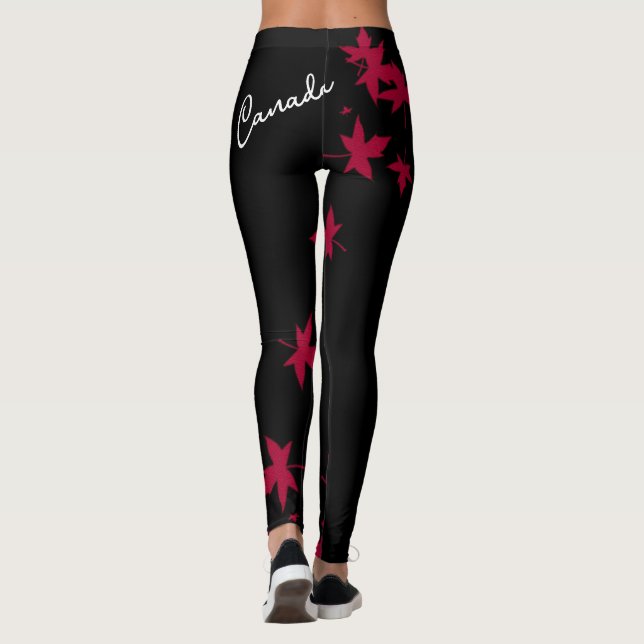 Canadá Maple Leaf Leggings (Verso)