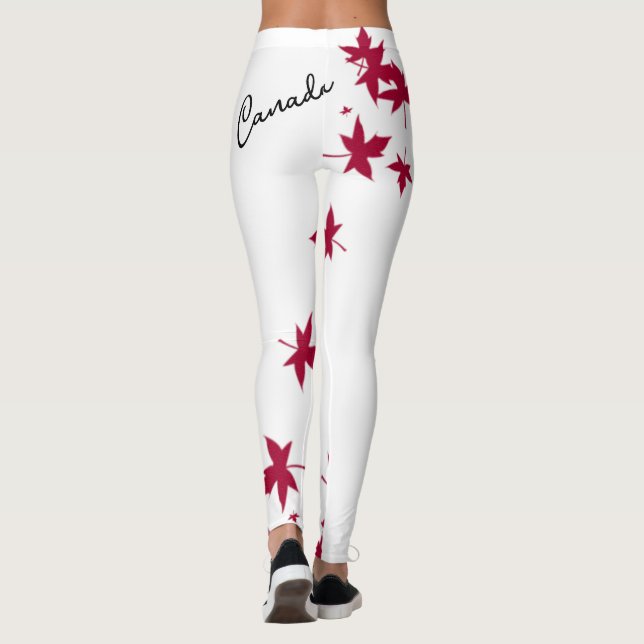 Canadá Maple Leaf Leggings (Verso)