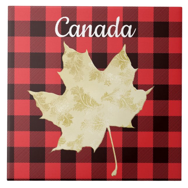 Canadá Maple Leaf Red Xadrez (Frente)