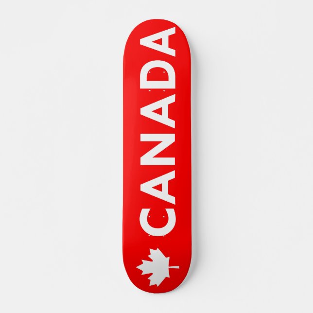 Canadá Maple Leaf Skate Deck (Frente)