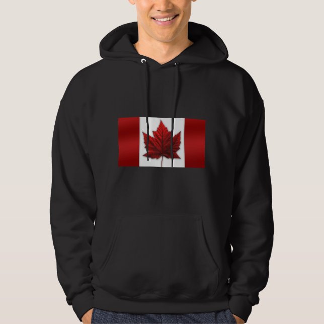Canada Moletom Canada Bandeira Capuz Sweatshirt (Frente)