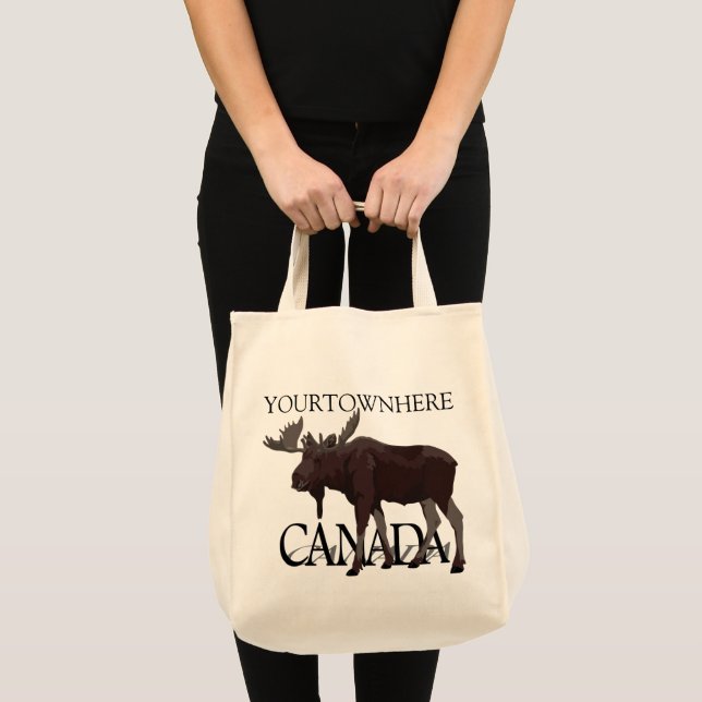 Canadá Moose Tote Bag Personalizada Canadá Bolsas (Frente (produto))
