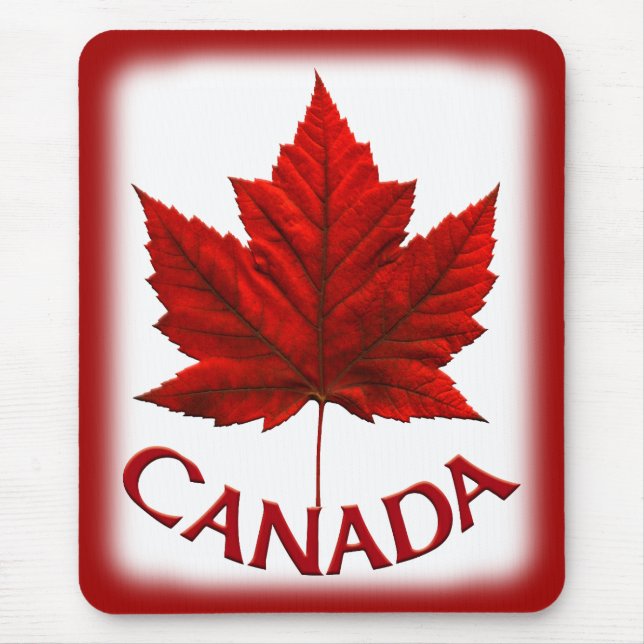 Canadá Mousepad Red Canada Maple Leaf Mousepad (Frente)