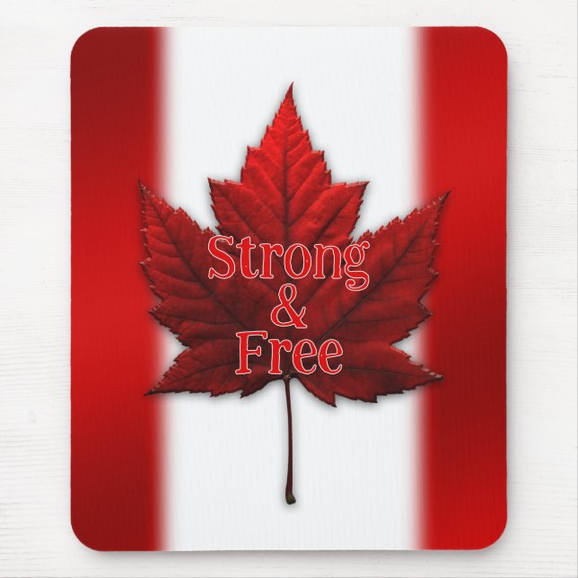 Canadá Mousepad Red Canada Maple Leaf Mousepad (Frente)