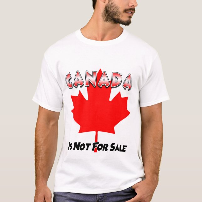 Canadá Não É Para Venda De Camiseta Básica (Frente)