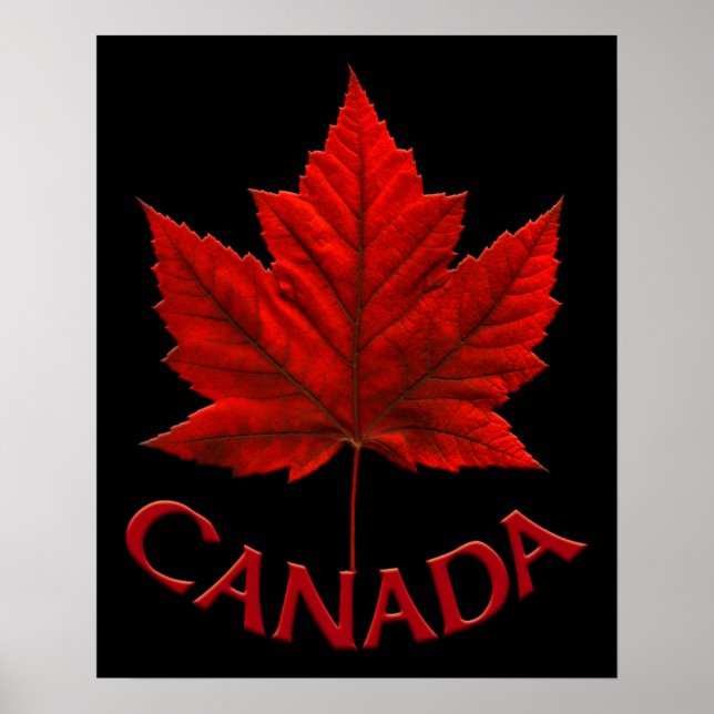 Canadá Poster Canadá Maple Leaf Souvenir Impressão (Frente)