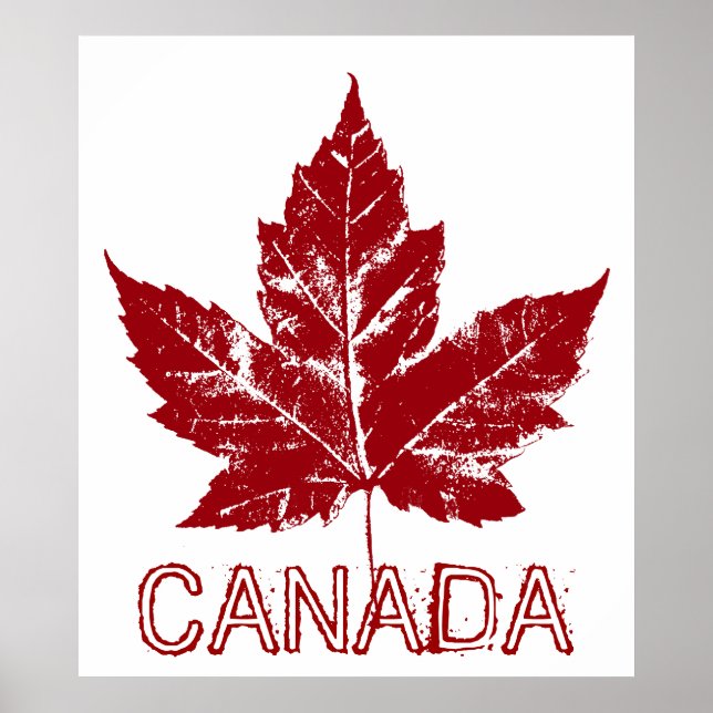 Canadá Poster Canadá Maple Leaf Souvenir Impressão (Frente)