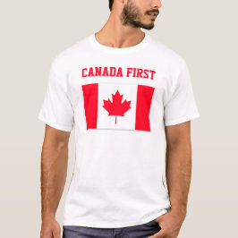 Canadá Primeiro. Canadá Conservador. Camiseta