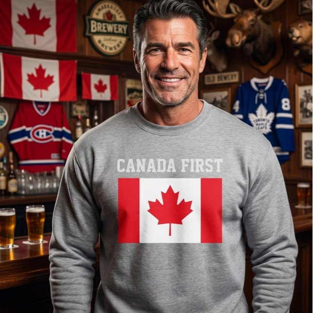 Canadá Primeiro. Canadá Conservador. Suéter (Criador carregado)