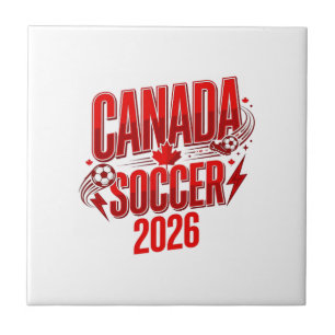 Canada Soccer 2026 Futebol Negrito Tipografia País