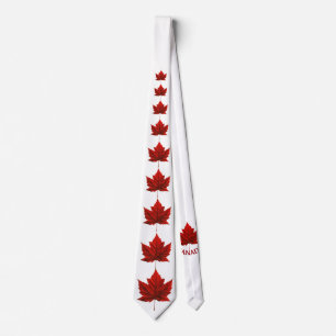 Canadá Souvenir Tie Fun Canada Flag Gravatas