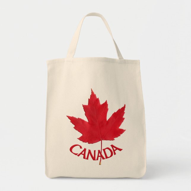 Canadá Souvenir Tote Bags Canadá Mapeia Bolsas de  (Frente)