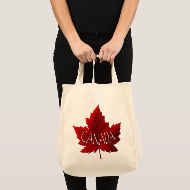 Canadá Souvenir Tote Bags Canadá Mapeia Bolsas de  (Frente (produto))