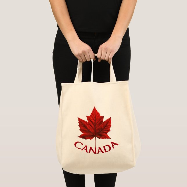 Canadá Souvenir Tote Bags Canadá Mapeia Bolsas Fol (Frente (produto))