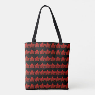 Canadá Tote Bags Red Maple Leaf Souvenir Bolsas