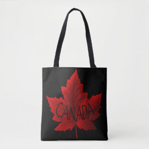 Canadá Tote Bags Red Maple Leaf Souvenir Bolsas