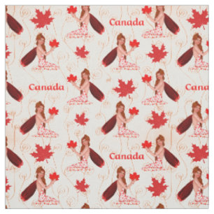 Canadense Mapleleaf Fairy em Tecido Leve