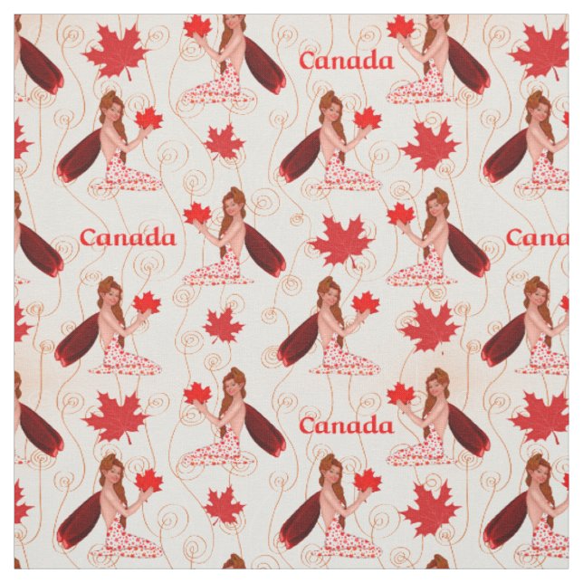 Canadense Mapleleaf Fairy em Tecido Leve (Modelo)