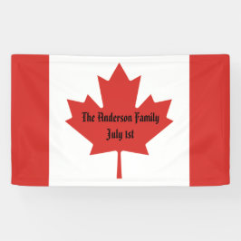 Canadian Flag Family Name 1 de julho