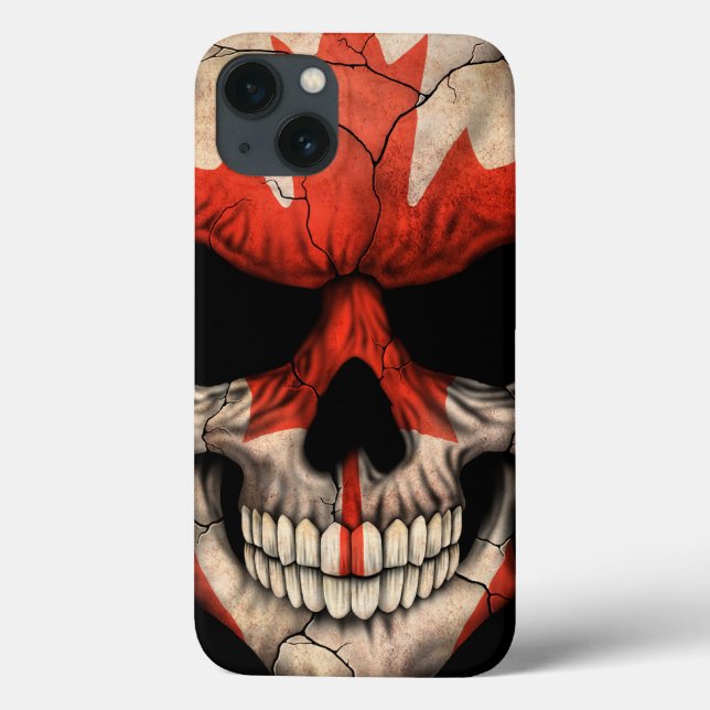 Canadian Flag Skull (Verso)